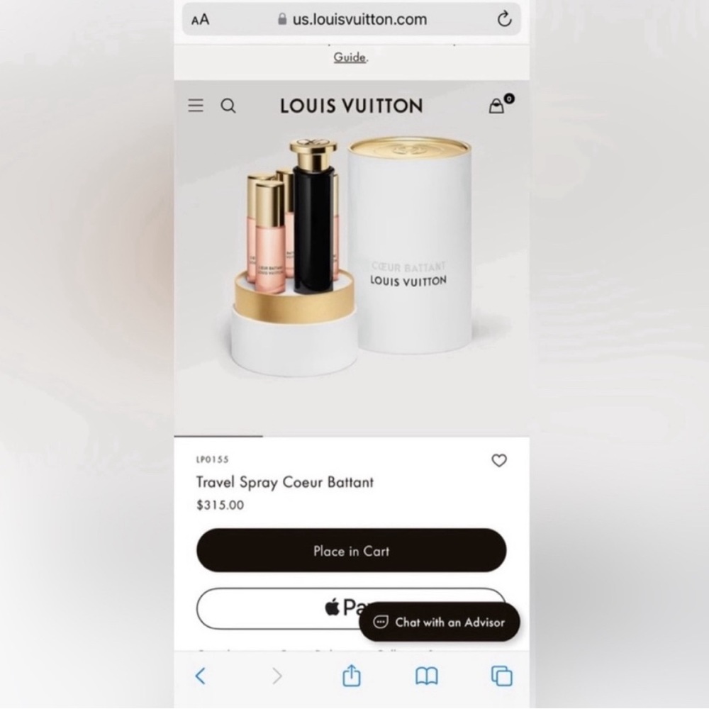 Brand new Louis Vuitton perfume set